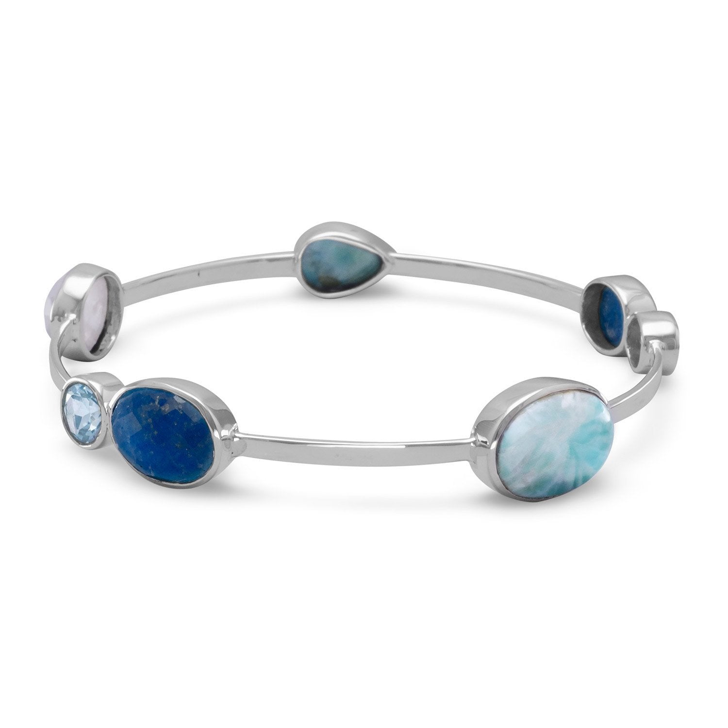 Stackable Multistone Bangle