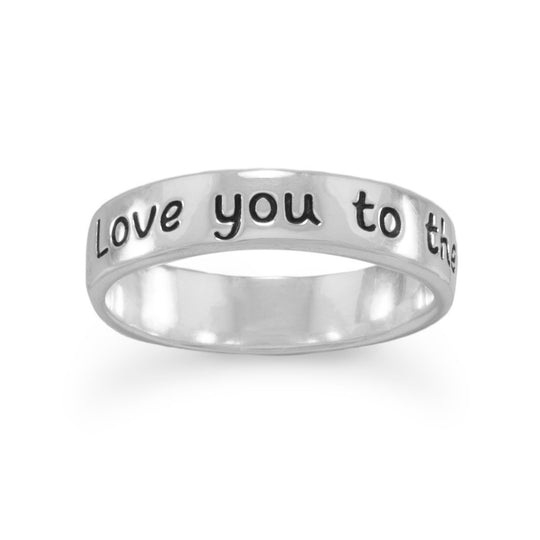 "Love you to the moon and back" Ring