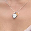 Small Etched Heart Locket